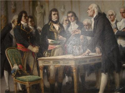 Picture Of Alessandro Volta Demonstrating His Battery To Napoleon