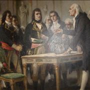 Picture Of Alessandro Volta Demonstrating His Battery To Napoleon